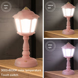 GIVELONG Retro Table Lamp USB Charging Small Night Light, Style: 322-1 Red