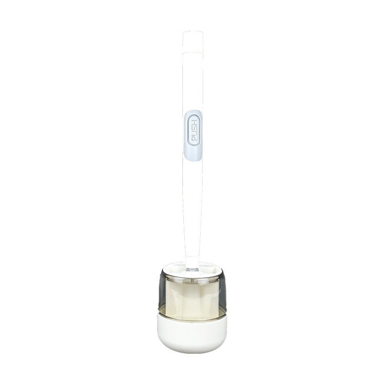Tongue-shaped Hydraulic Wall-Mounted Long Handle Soft Toilet Cleaning Brush