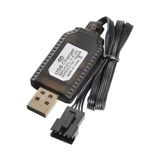 كابل شحن الطائرات رباعي المحاور بشريحة USB الذكية 3.7 فولت