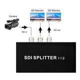 1 In 2 Out SD-SDI / HD-SDI / 3G-SDI Distribution Amplifier Video SDI Splitter