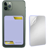 AhaStyle PT169 Mobile Phone Silicone Back Card Case Bus Card Bank Card Convenient Organizer