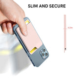AhaStyle PT169 Mobile Phone Silicone Back Card Case Bus Card Bank Card Convenient Organizer