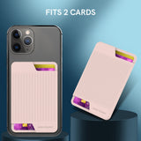 AhaStyle PT169 Mobile Phone Silicone Back Card Case Bus Card Bank Card Convenient Organizer