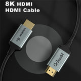 QGeeM QG-AV17 HDMI To HDMI Connection Cable Support 8K&60Hz, 1m Length, 3m Length, 4.5m Length