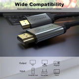 QGeeM QG-AV17 HDMI To HDMI Connection Cable Support 8K&60Hz, 1m Length, 3m Length, 4.5m Length