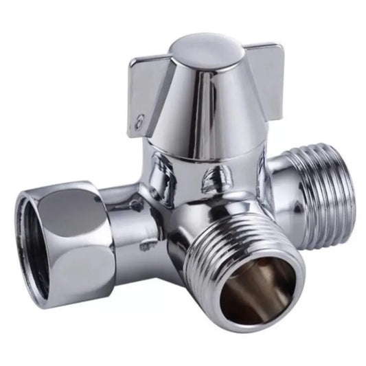 Double Handle Brass 3 Way Shower Arm Diverter Valve Hand Held Showerhead Shower Splitter  Same-day Shipping on orders before 6PM (GMT+8)