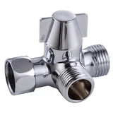 Double Handle Brass 3 Way Shower Arm Diverter Valve Hand Held Showerhead Shower Splitter  Same-day Shipping on orders before 6PM (GMT+8)