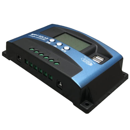 YCX-003 30-100A Solar Charging Controller with LED Screen & Dual USB Port Smart MPPT Charger, 12/24V 30A, 12/24V 40A, 12/24V 50A, 12/24V 60A, 12/24V 100A, 12/24/36/48/60V 40A, 12/24/36/48/60V 100A, 12/24/36/48/60V Wifi 100A