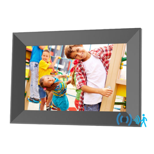 8-Inch Smart Touch Alarm Clock Calendar Electronic Photo Frame With Human Sensor Function, US Plug, 8-Inch