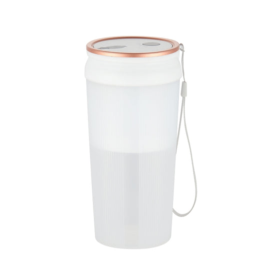 LGZ-1 500ml 50W 4 Blades Electric Portable Juicer Rechargeable Juice Extractor(White)