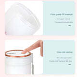 LGZ-1 500ml 50W 4 Blades Electric Portable Juicer Rechargeable Juice Extractor(White)