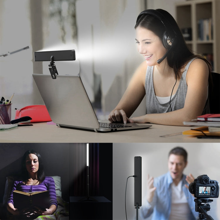 APEXEL APL-FL06 Portable Square Strip Live Video Conferencing Fill Light, APL-FL06