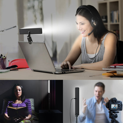 APEXEL APL-FL06 Portable Square Strip Live Video Conferencing Fill Light, APL-FL06