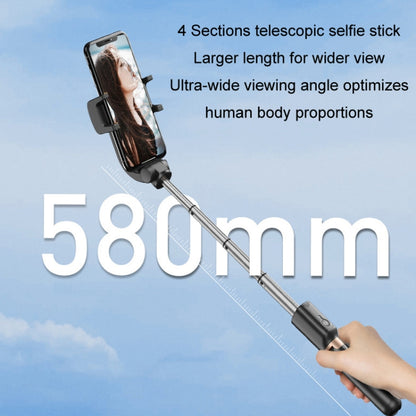 APEXEL APL-D6 Live Video Multifunctional Mobile Phone Gimbal Stabilizer Selfie Stick, APL-D6