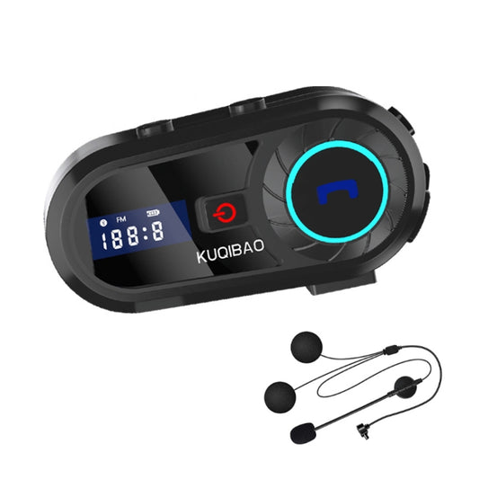 KUQIBAO Motorcycle Helmet Waterproof Bluetooth-compatible Headset With Screen