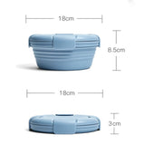 1100ml Silicone Folding Lunch Box Travel Bowl Microwave & Dishwasher Safe
