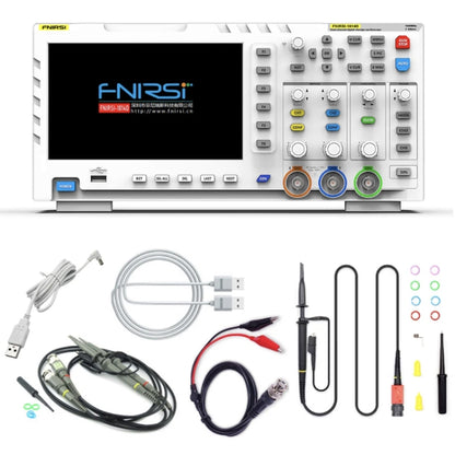جهاز راسم الذبذبات الرقمي FNIRSI 2 في 1 ثنائي القناة بعرض نطاق 100 متر، مولد إشارة أخذ العينات 1GS، قابس الاتحاد الأوروبي، 1014D، 1014D + مسبار P4100