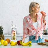 Portable Multifunctional USB Charging Juice Cup Mini Electrical Blender(White)