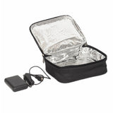USB Heated Lunch Box Bag Outdoor Bento Thermal Bag(Black)