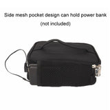 USB Heated Lunch Box Bag Outdoor Bento Thermal Bag(Black)