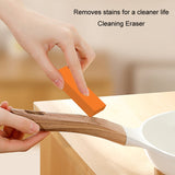 Stainless Steel Cleaning Eraser Household Kitchen Descale Water Rust Removal Stain Removal Cleaning Eraser(Orange)