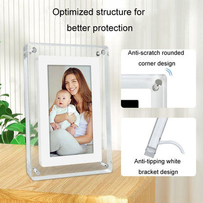5 Inch HD Digital Photo Frame Crystal Advertising Player 1080P Motion Video Picture Display Player, 5 Inch (US Plug), 5 Inch (EU Plug), 5 Inch (UK Plug)