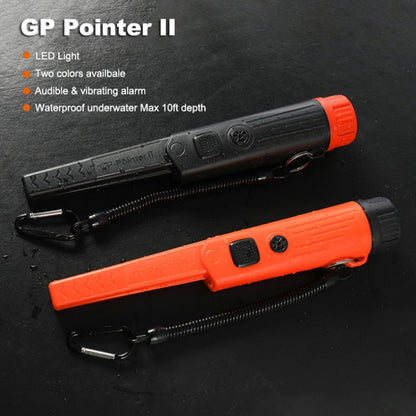 Mini Waterproof Handheld Metal Positioning Rod Detector, Orange, Black