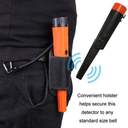 Mini Waterproof Handheld Metal Positioning Rod Detector, Orange, Black