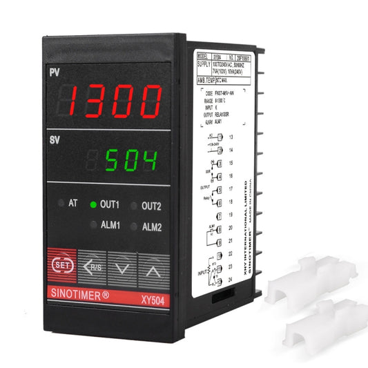 SINOTIMER XY504 Smart Temperature Control Instrument Short Case PID Heating Refrigeration Relay SSR Solid State Output, XY504