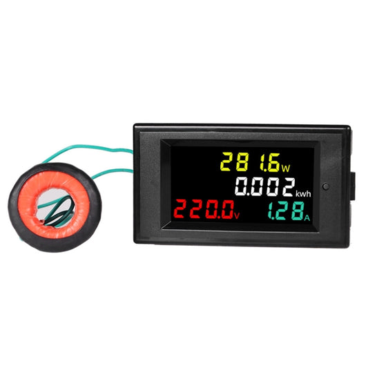 SINOTIMER SPM002 Liquid Crystals AC Digital Voltage And Current Meter Power Monitor, AC80-300V 100A, AC200-450V 100A