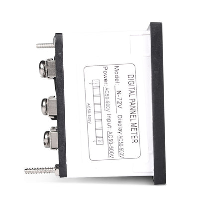 SINOTIMER N-72V AC Voltage Signal Indicator Square Turntable LED Digital Display Voltmeter, N-72V