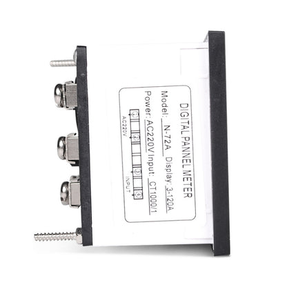 SINOTIMER N-72A AC Current Signal Indicator Square Turntable LED Digital Ammeter, N-72A
