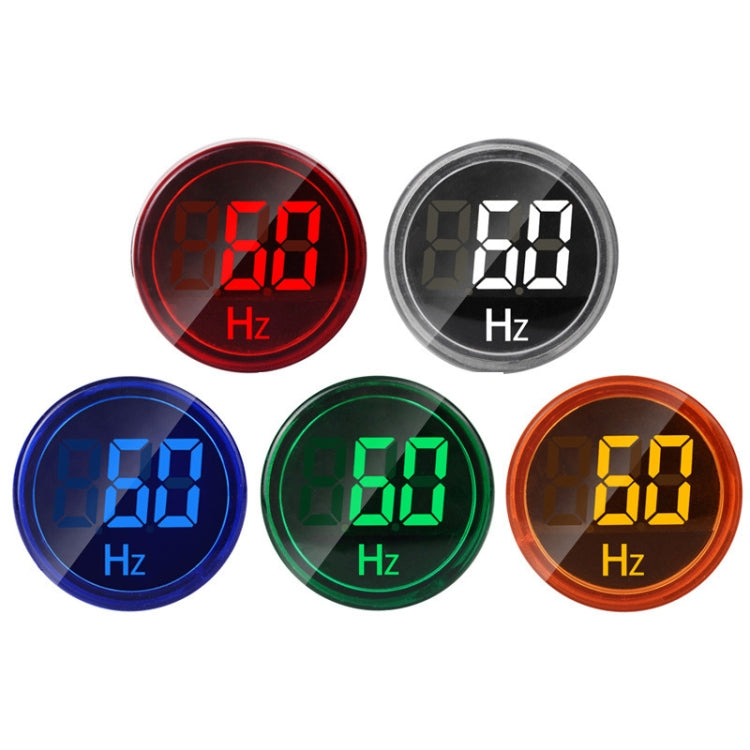 SINOTIMER ST16HZ 20-75Hz AC Frequency 22mm Round Opening LED Digital Signal Indicator Light, ST16HZ