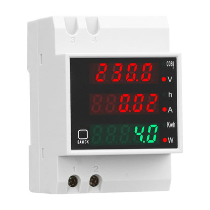 SINOTIMER SDM004 Din Rail AC Voltage Current Time Power Electricity Multi-Function Detection Meter, SDM004