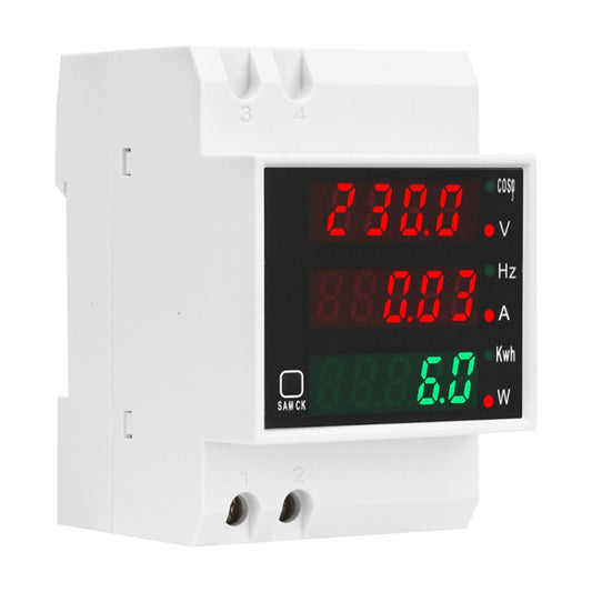 SINOTIMER SDM006 Din Rail AC Voltage Current Frequency Power Electricity Multi-Function Detection Meter, SDM006