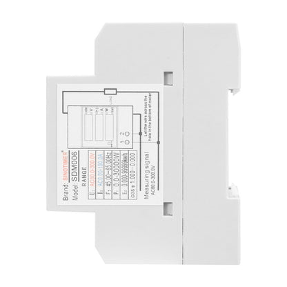 SINOTIMER SDM006 Din Rail AC Voltage Current Frequency Power Electricity Multi-Function Detection Meter, SDM006