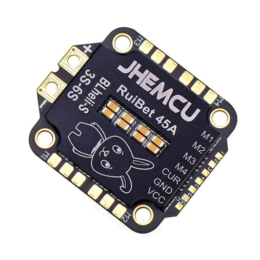 وحدة تحكم سرعة إلكترونية 4 في 1 بدون فرشاة 3-6S 30.5X30.5 M4 BLHELI_S Dshot600 ESC لـ RC FPV، JHEMCU RuiBet 45A، JHEMCU RuiBet 55A