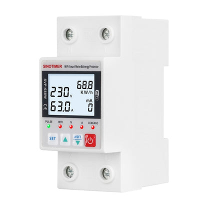 قاطع دائرة ذكي بتقنية واي فاي من تويا، واقي من ارتفاع وانخفاض الجهد، سينوتيمر SVP-688W-L، سينوتيمر SVP-688W