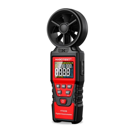 مقياس سرعة الرياح الرقمي عالي الدقة المحمول باليد من هابوتيست، HT625B