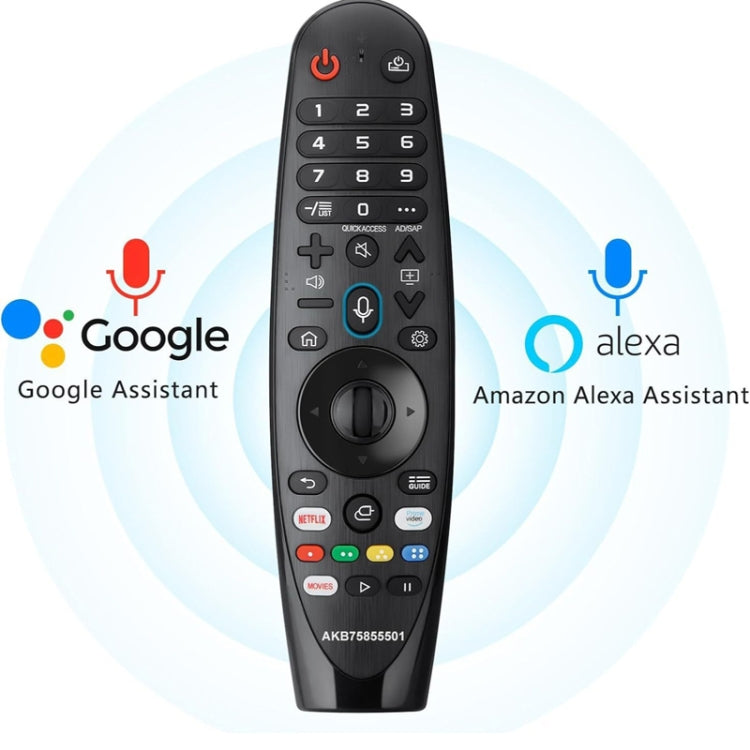 جهاز تحكم عن بعد متعدد الوظائف محمول باليد بتقنية البلوتوث لأجهزة تلفزيون LG، AKB75855501 Voice