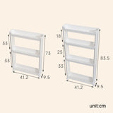 3 Layers Bathroom Door Narrow Shelf Toilet Crack Floor Trolley Organiser