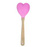 High Temperature Resistant Nonstick Heart Shaped Silicone Spatula Spoon Kitchen Baking Tools