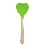 High Temperature Resistant Nonstick Heart Shaped Silicone Spatula Spoon Kitchen Baking Tools