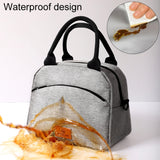 Portable Handheld Insulated Lunch Pack Outdoor Picnic Large Capacity Bento Bag