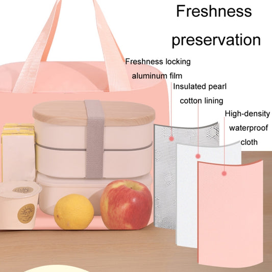 Portable Handheld Insulated Lunch Pack Outdoor Picnic Thicked Bento Bag