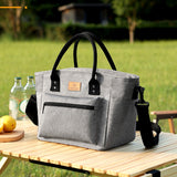 Portable Handheld Insulated Lunch Pack Outdoor Picnic Thicked Bento Bag