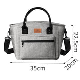 Portable Handheld Insulated Lunch Pack Outdoor Picnic Thicked Bento Bag