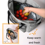 Portable Handheld Insulated Lunch Pack Outdoor Picnic Thicked Bento Bag