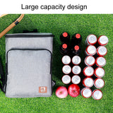 20L Camping Portable Double Shoulder Insulated Pack Outdoor Picnic Large Capacity Lunch Bag