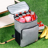 20L Camping Portable Double Shoulder Insulated Pack Outdoor Picnic Large Capacity Lunch Bag